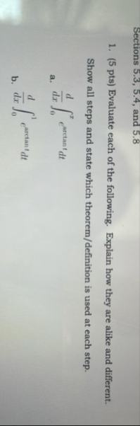 Sections 5 . 3 , 5 . 4 , and 5 . 8 ( 5 pts )