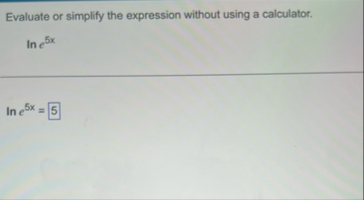 Evaluate or simplify the expression without using
