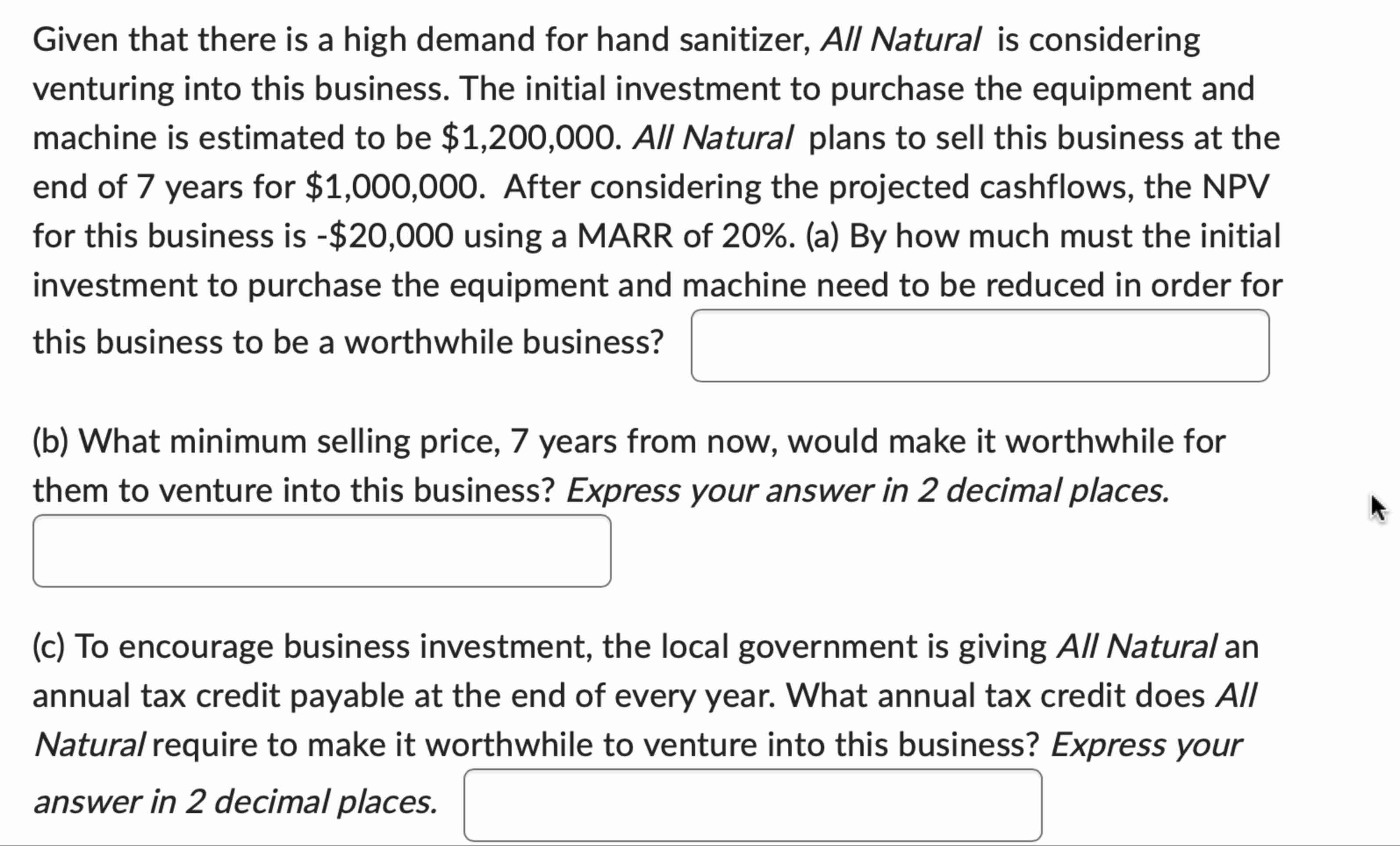 Given that there i s a high demand for hand