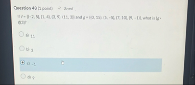 Question 4 8 ( 1 point ) Sinved If ( ( - 2 , 5 )