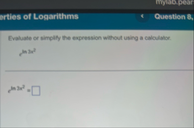 Evaluate or simplify the expression without using
