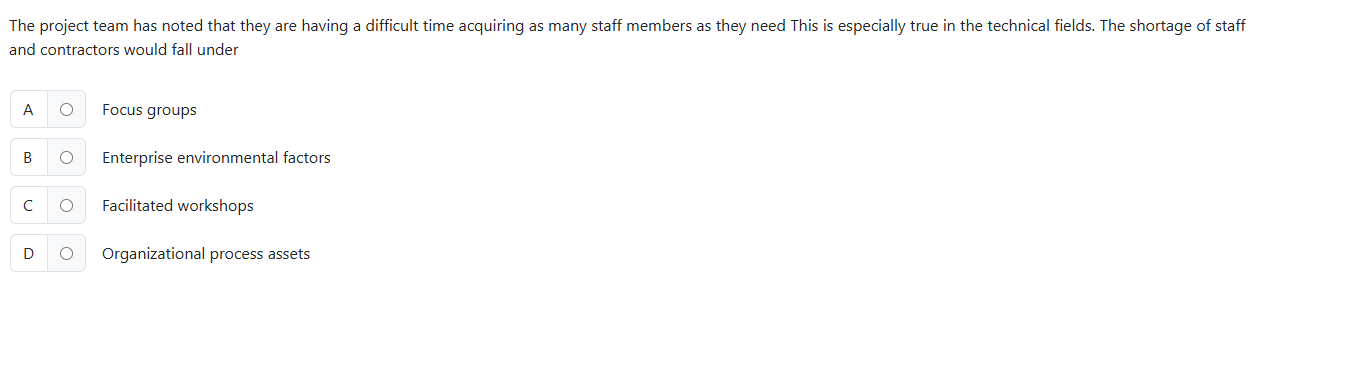 The project team has noted that they are having a