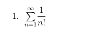 Determine if the following series converge or