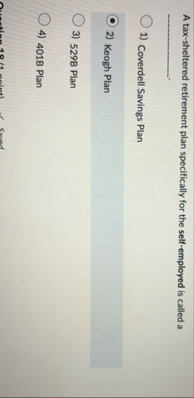 A tax - sheltered retirement plan specifically