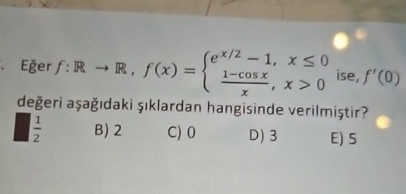 E er f : R R , f ( x ) = { e x 2 - 1 , x 0 1 - c