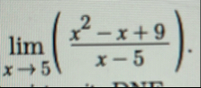 lim x 5 ( x 2 - x 9 x - 5 )