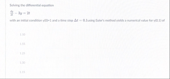 Solving the differential equation d y d t - 3 y =