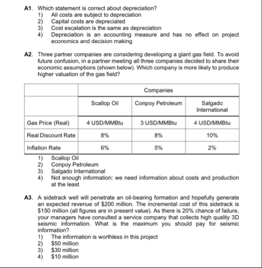 A 1 . Which statement is correct about