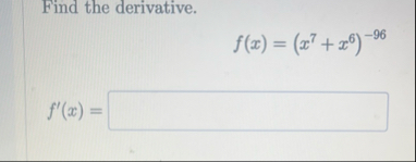 Find the derivative of the function w = ( 9 r - 4