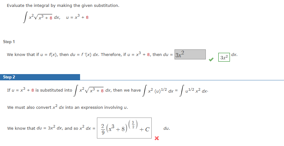 Evaluate the integral b y making the given