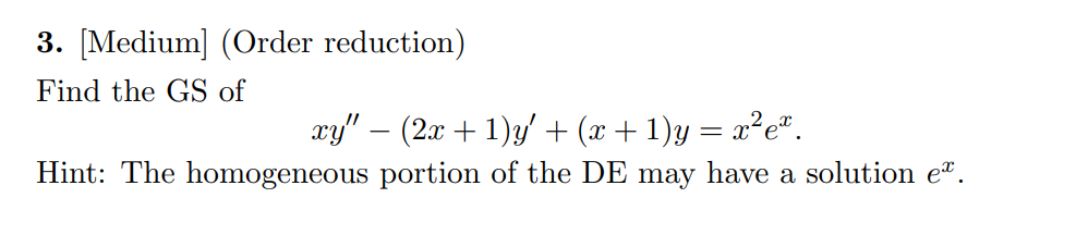 [ M e d i u m ] ( O r d e r reduction ) Find the