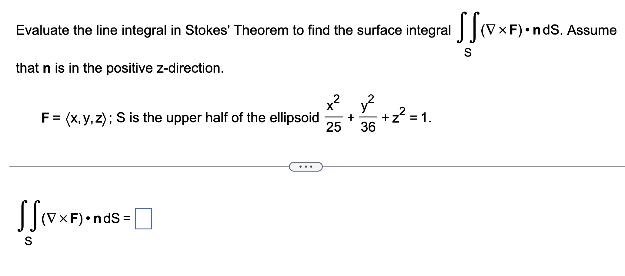Evaluate the line integral i n Stokes' Theorem t