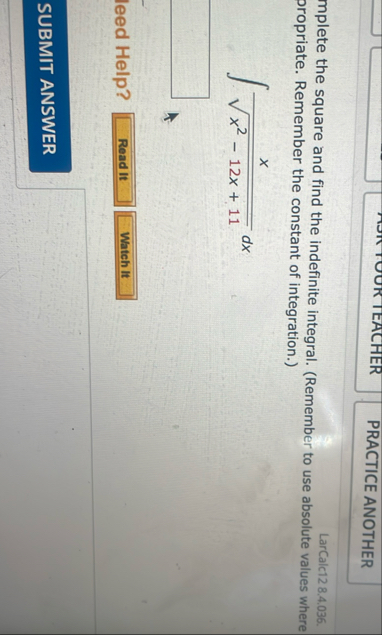 LarCalc 1 2 8 . 4 . 0 3 6 . mplete the square and