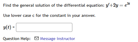 Find the general solution o f the differential