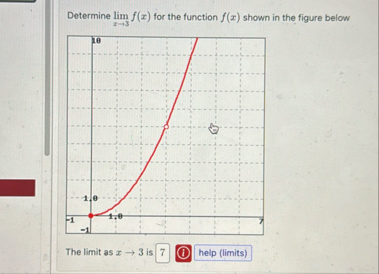 Determine lim x 3 f ( x ) for the function f ( x