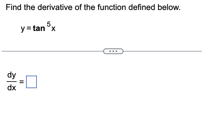 Find the derivative o f the function defined