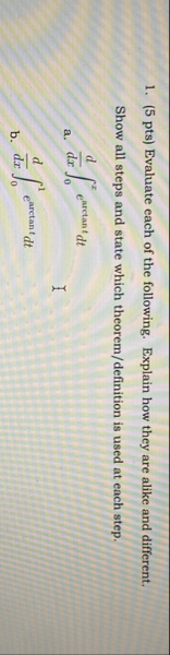 ( 5 pts ) Evaluate each of the following. Explain