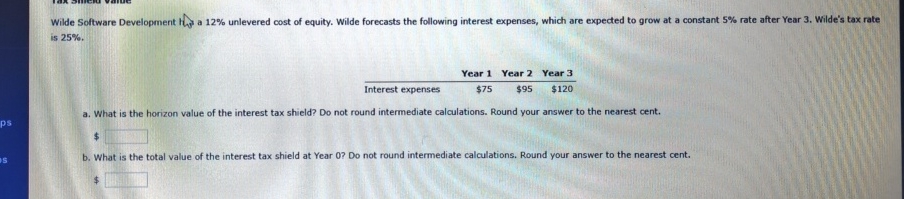 How to solve Wilde Software Development H a 1 2 %