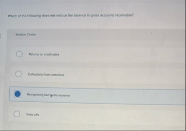 Which of the following does not reduce the