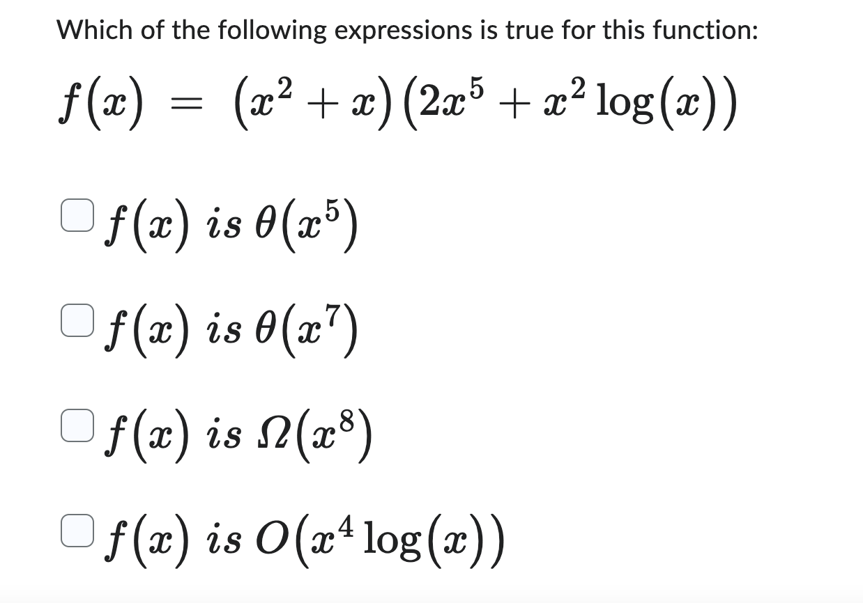 Which o f the following expressions i s true for