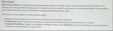 Directions Record Financial Data: Use generally