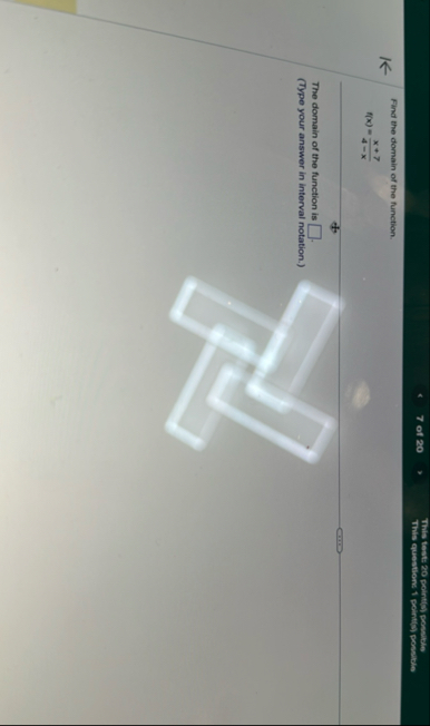 7 of 2 0 This text: 2 0 pointion powditio This