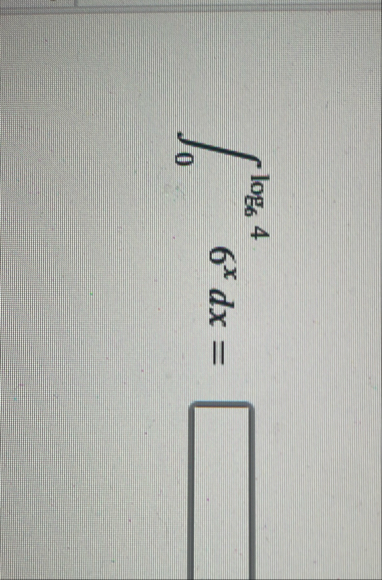 0 l o g 6 4 6 x d x =