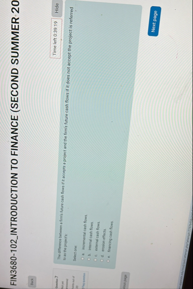 FIN 3 6 8 0 - 1 0 2 _ INTRODUCTION TO FINANCE (