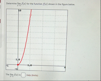 Determine lim x 1 f ( x ) for the function f ( x