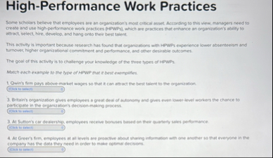 High - Performance Work Practices Some schoigrs