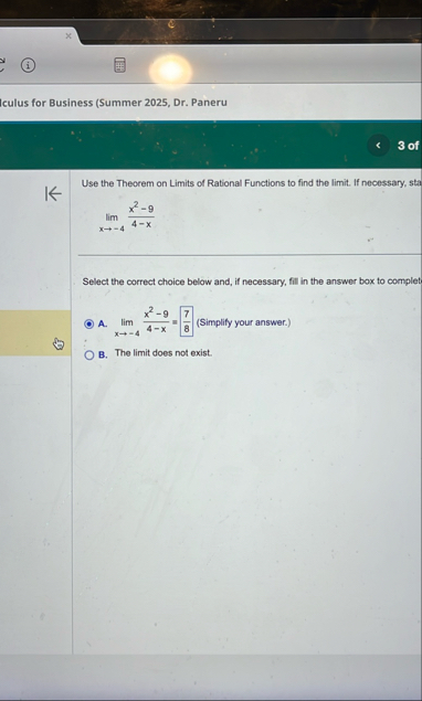 ( i ) Iculus for Business ( Summer 2 0 2 5 , Dr .