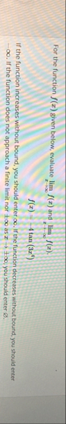 For the function f ( x ) given below, evaluate