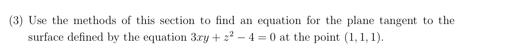 ( 3 ) Use the methods o f this section t o find a