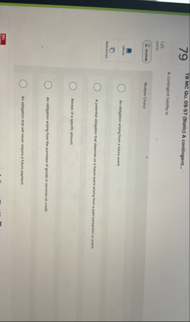 7 9 TB MC Qu . 0 9 - 5 7 ( Static ) A