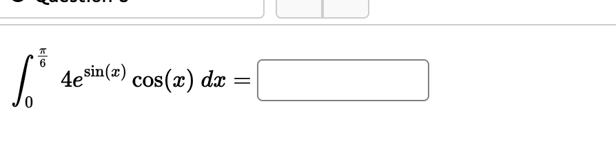 0 6 4 e s i n ( x ) c o s ( x ) d x =