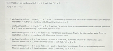 Show that there is a number c , with 0 c 1 such