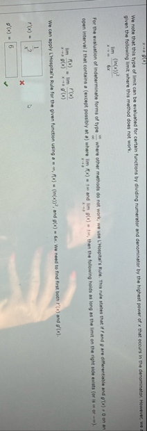 x a g ( x ) We note that this type of limit can