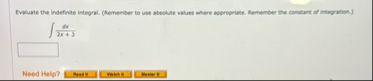 Evaluate the indefinite integral. ( flemember to