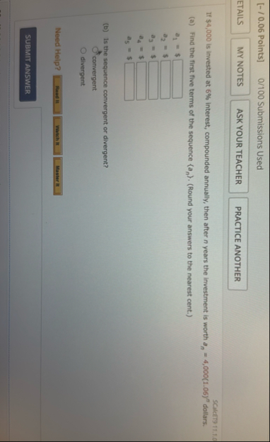 [ - / 0 . 0 6 Points ] 0 / 1 0 0 Submissions Used