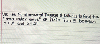 Use the Fundamental Theorem of Calculus to find