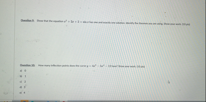 Question: Show that the equation x 3 2 x 2 = s i