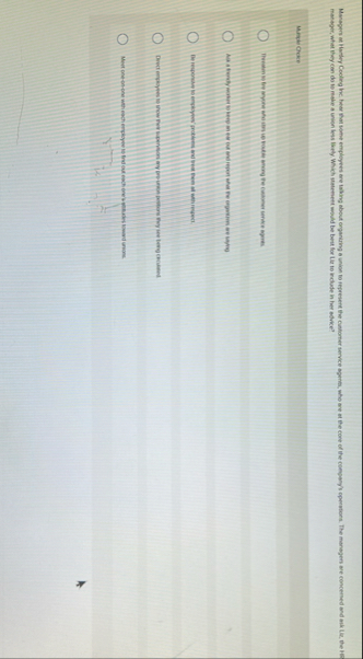 manager, what they con do to make a union less