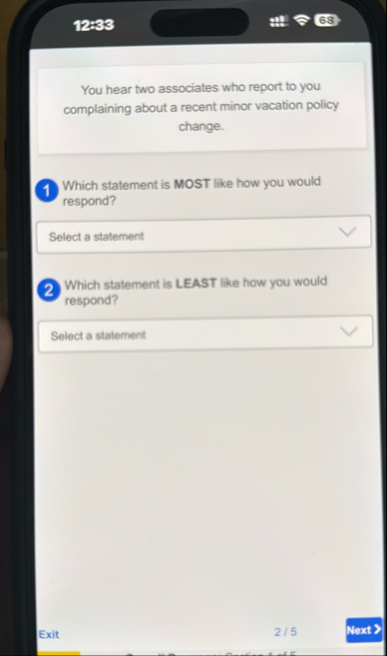 1 2 3 3 3 6 8 You hear two associates who report