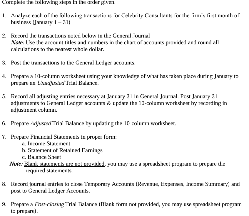 Complete the following steps in the order given.