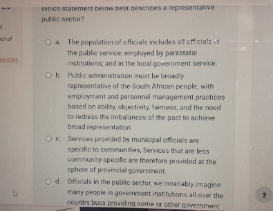 which statement below dest describes a