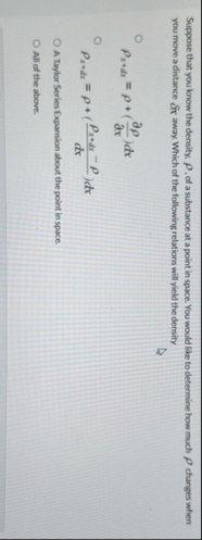 Suppose that you know the density, , of a