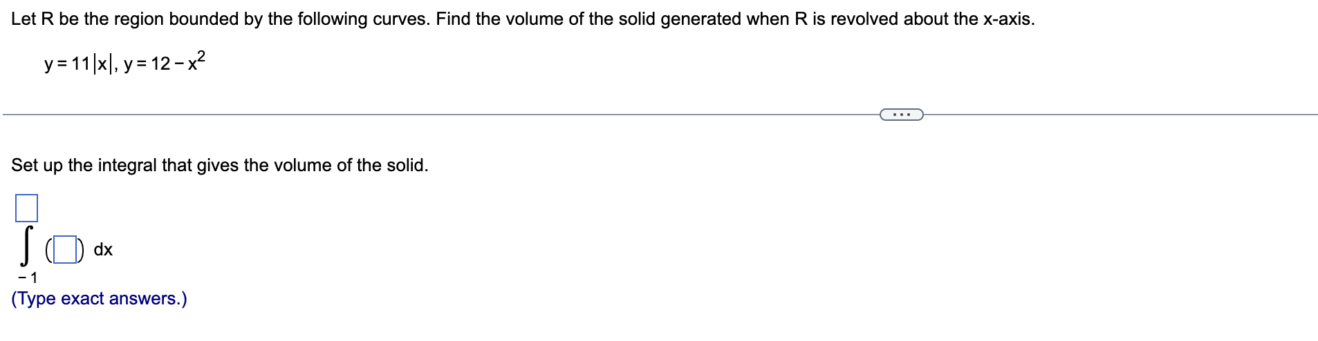 Let R b e the region bounded b y the following