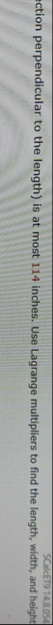ction perpendicular to the length ) is at most 1