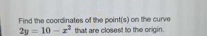 Find the coordinates of the point ( s ) on the