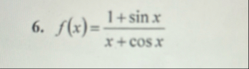 Differentiate the function: f ( x ) = 1 s i n x x